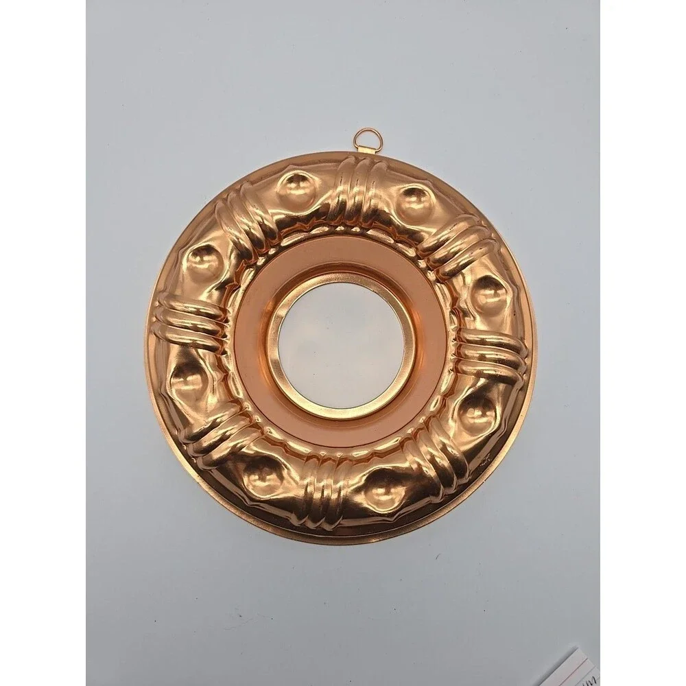 Vintage Copper Aluminum Jello Mold Bundt Cake Pan Wall Hanging 8.5